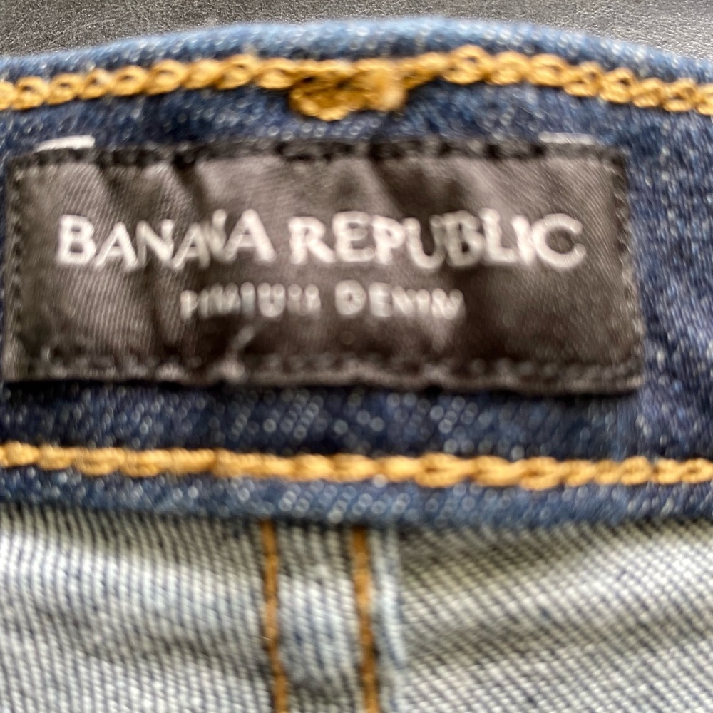 Banana Republic High-rise skinny fit jeans size 26 (2) NWOT darkest wash - Picture 8 of 12